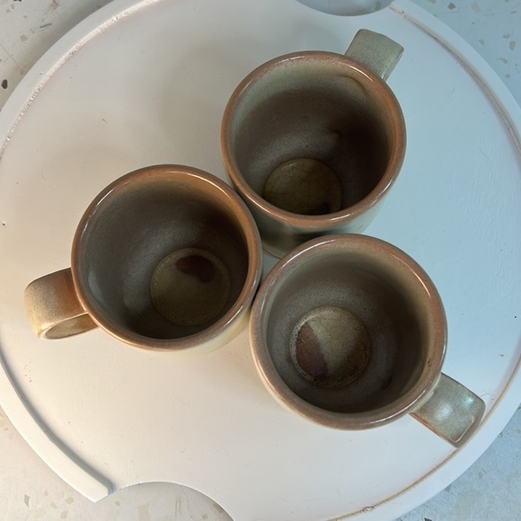 Frankoma Pottery Footed Cream Mug C2 Set of Three - Picture 6 of 11